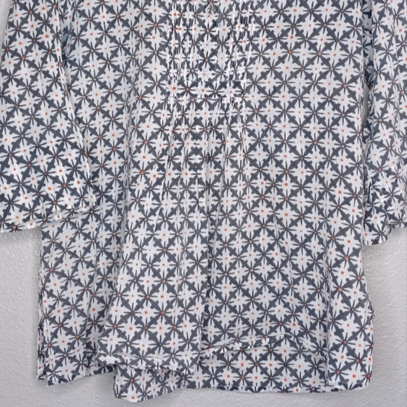 Roberta Roller Rabbit 100% Cotton Printed Blouse - Picture 4 of 12